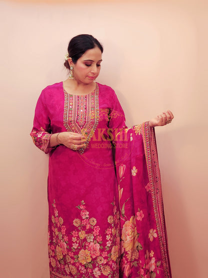 Pink Pakistani Suit with Pants