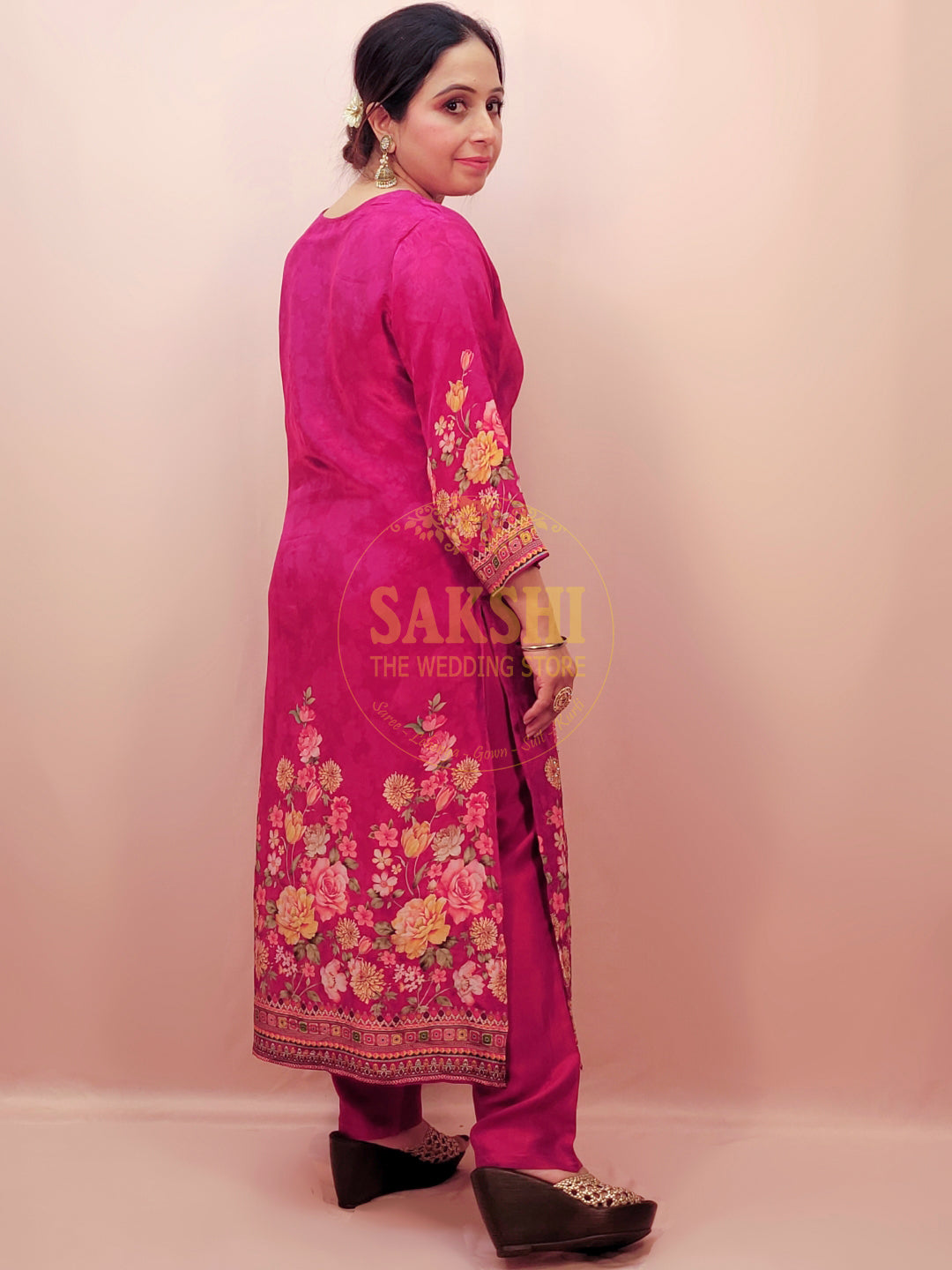 Pink Pakistani Suit with Pants
