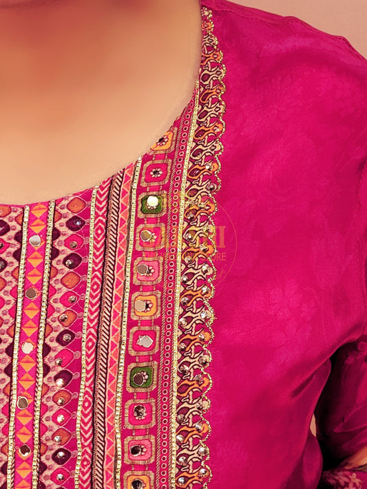 Pink Pakistani Suit with Pants