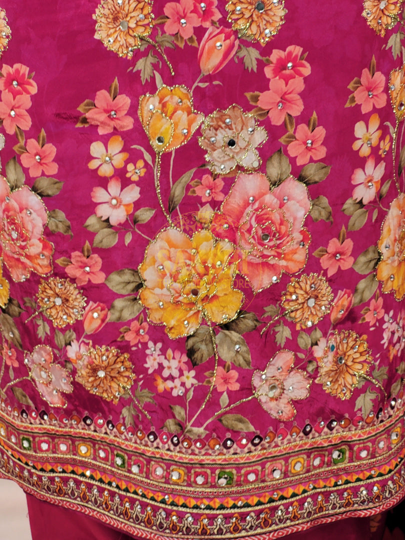 Pink Pakistani Suit with Pants