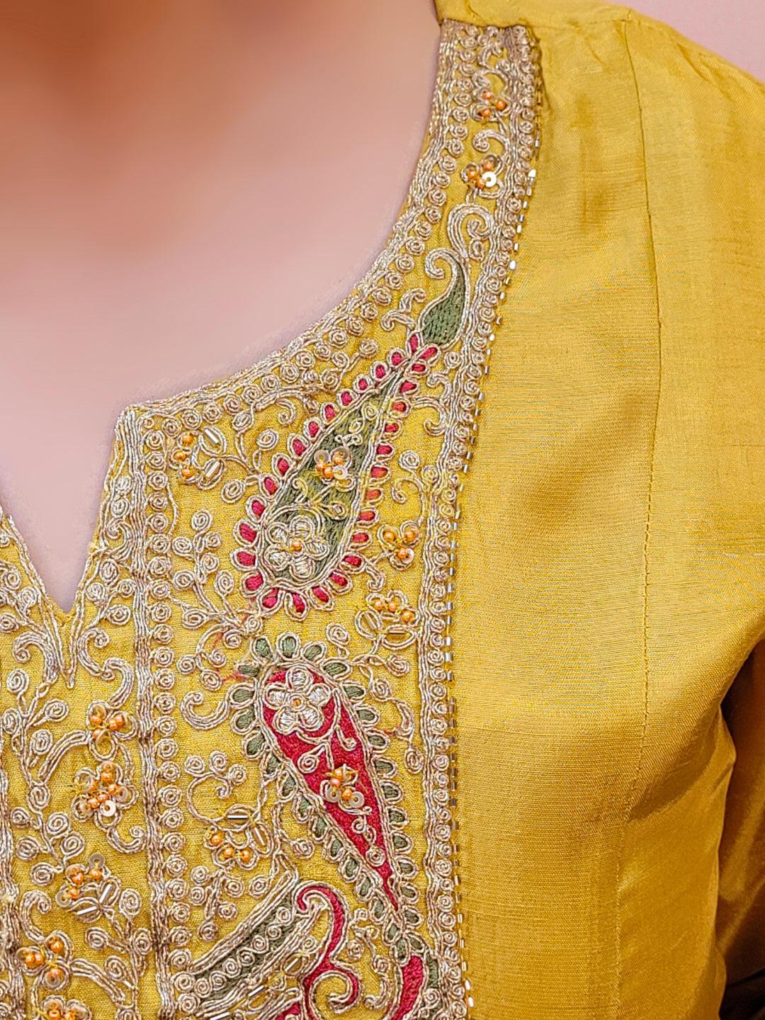 Anarkali Suit in Yellow Color