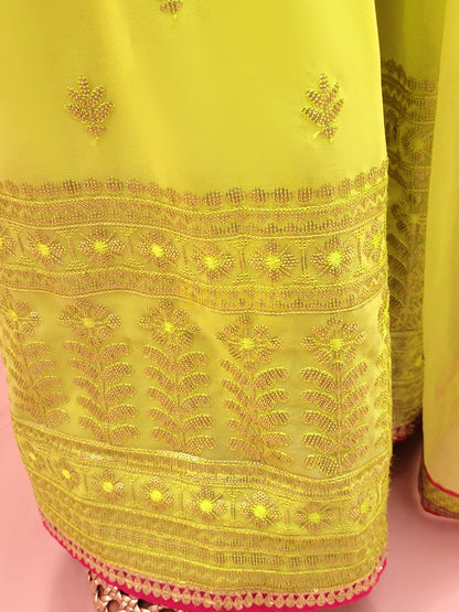 Green Sharara Suit Set
