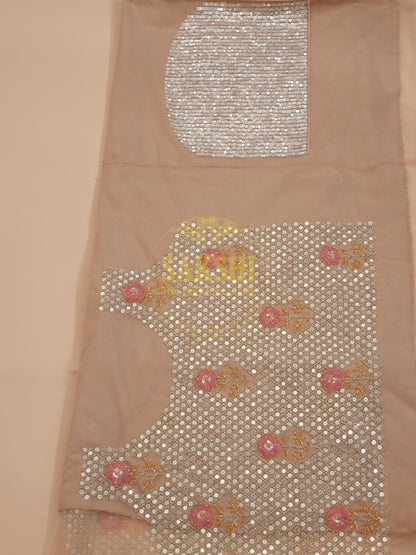 Ivory Water Sequins Lehenga