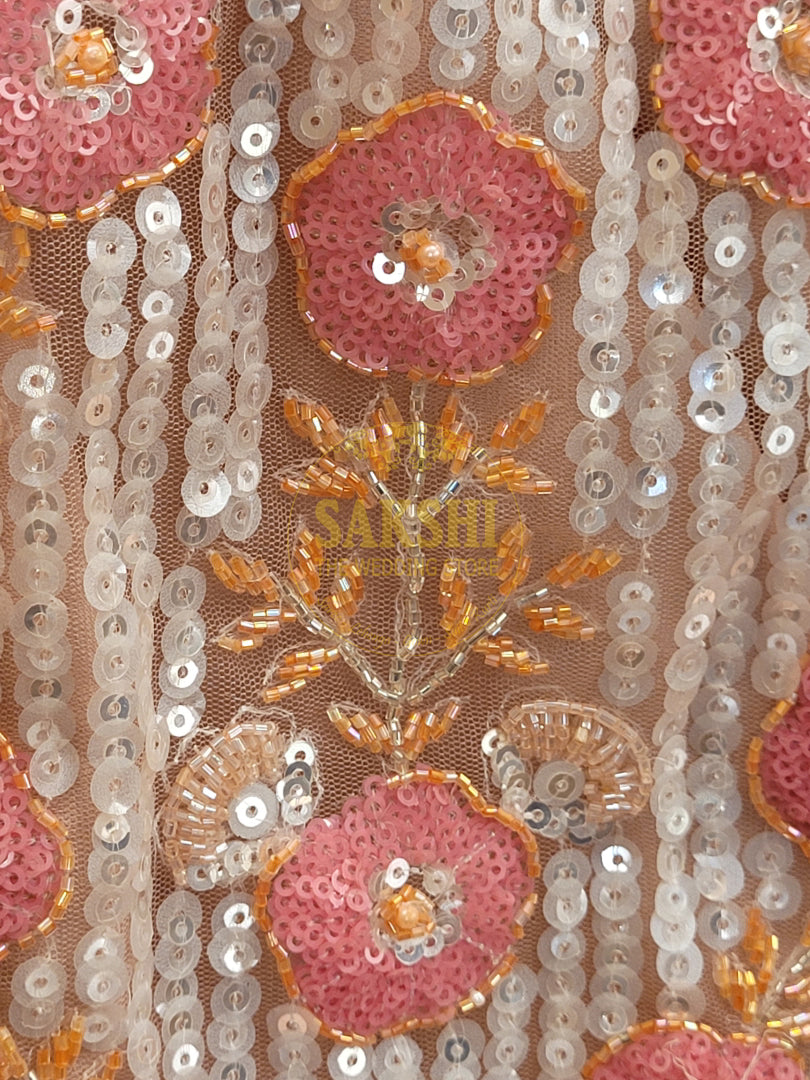 Ivory Water Sequins Lehenga