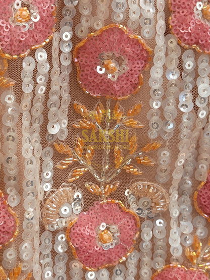 Ivory Water Sequins Lehenga