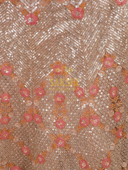 Ivory Water Sequins Lehenga