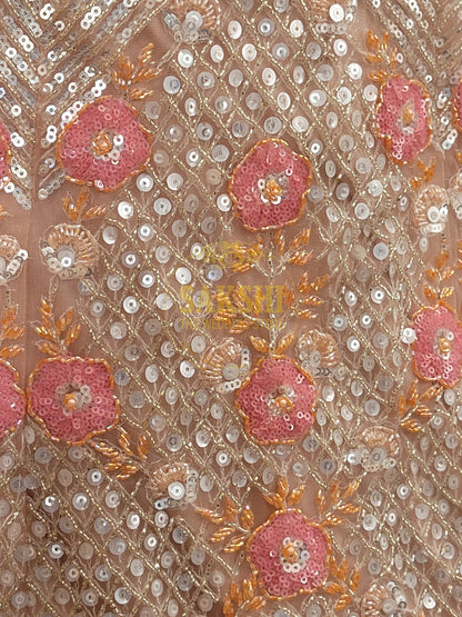 Ivory Water Sequins Lehenga