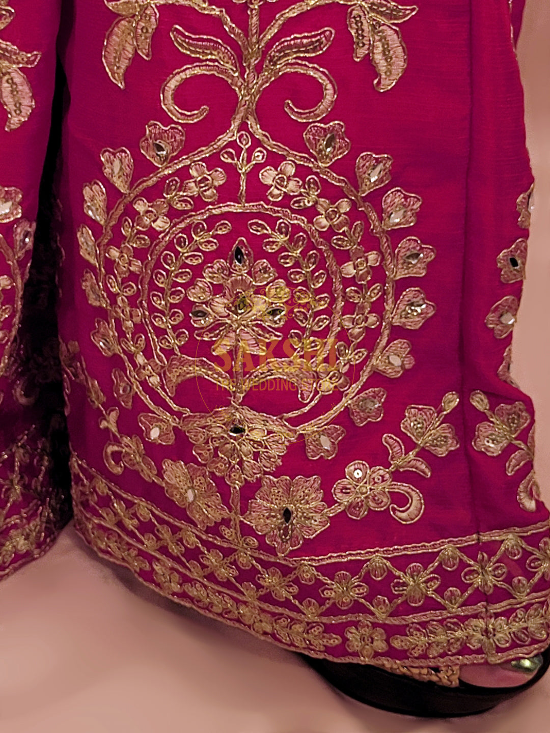 Pink Orange Shaded Sharara Set